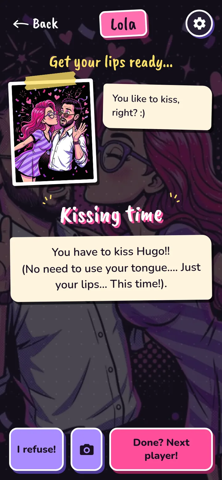 A challenge screen in the game